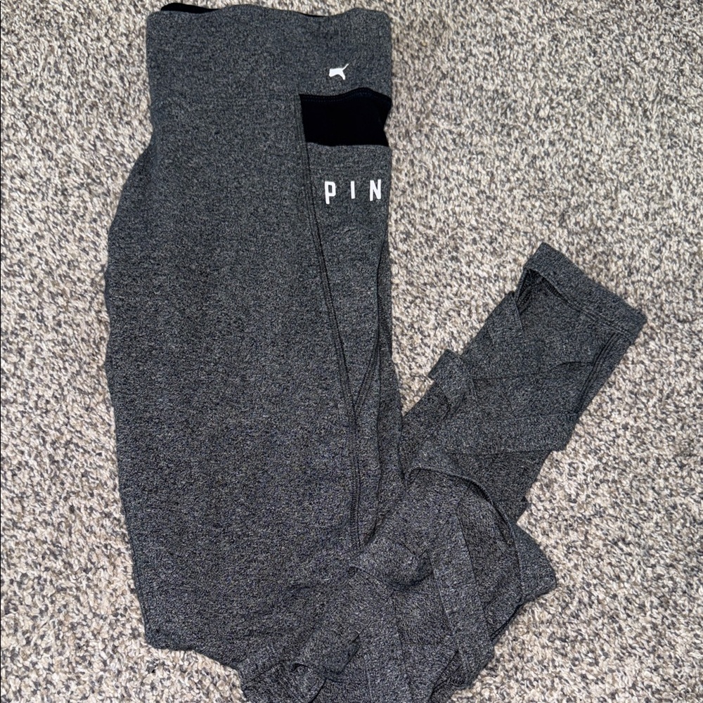 PINK Victoria's Secret Charcoal Leggings